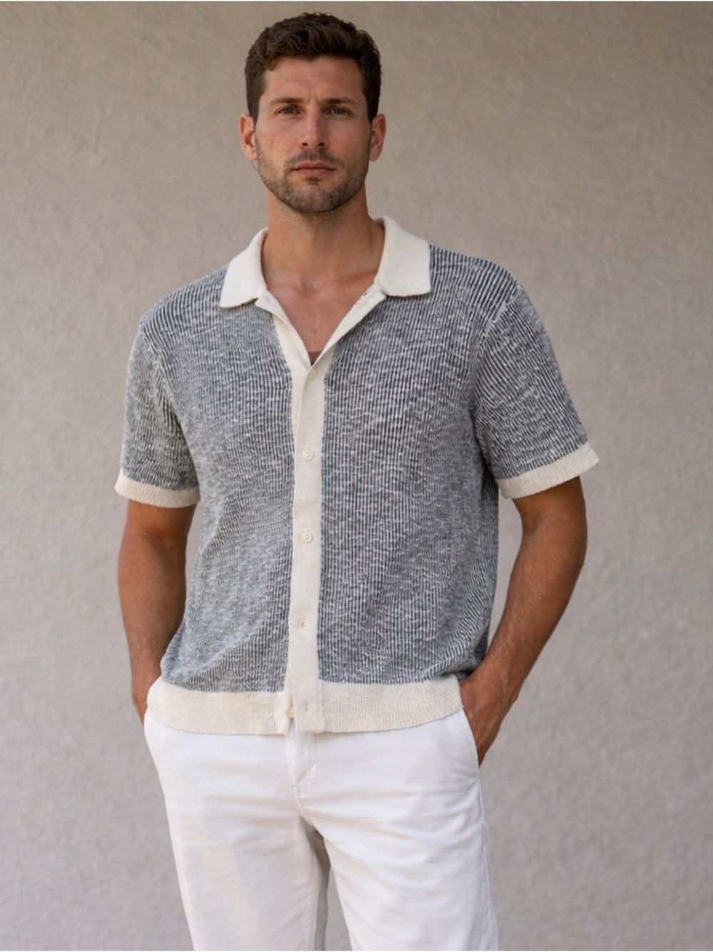 Polo Style Sweater Shirt